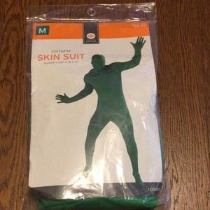 Men’s green skin suit costume size Medium NWT